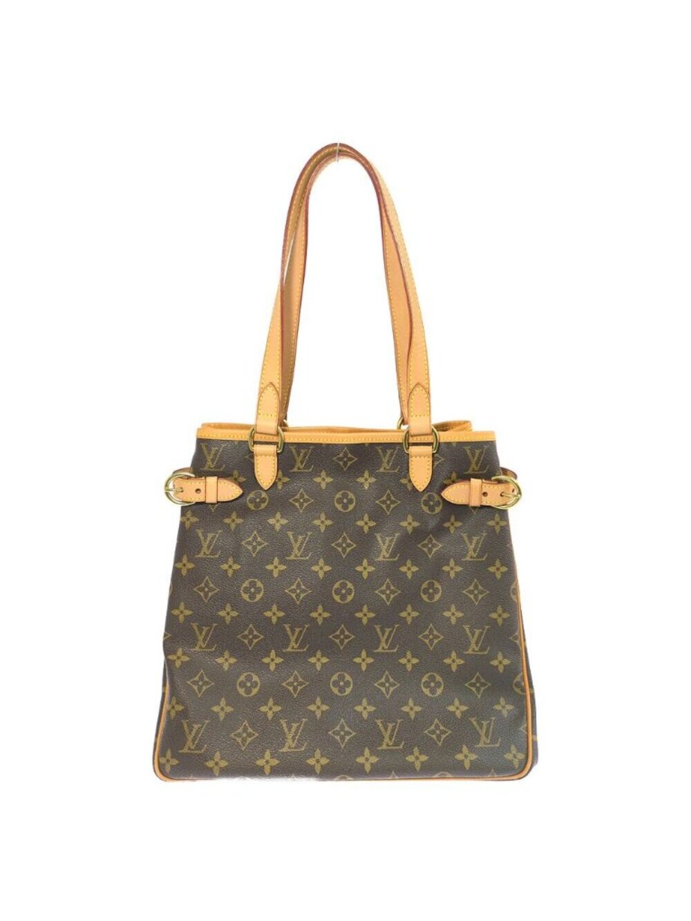 Louis Vuitton Monogram Batignolles Vertical Drawstring Handbag Brown